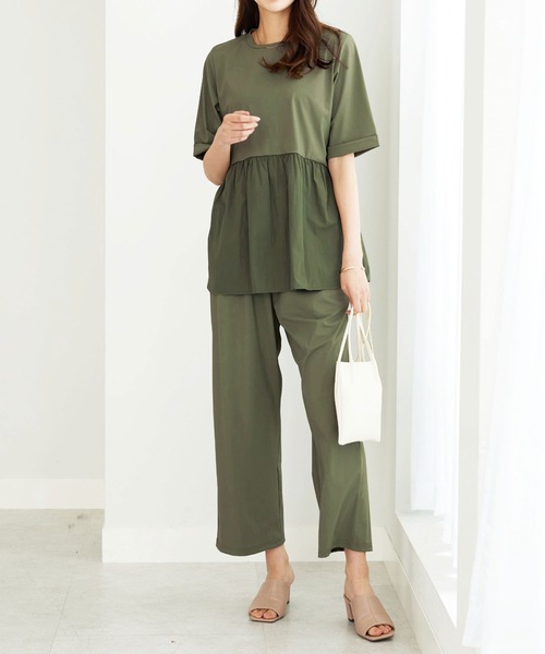 ヒンヤリ爽快！イージーワイドパンツ（その他パンツ）｜BELLUNA PLUS