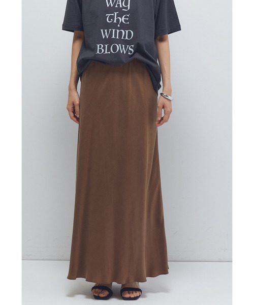 1er Arrondissement（プルミエアロンディスモン）の「【新色追加2】キュプラフィブリルマーメイドスカート（スカート・レディース・ベージュ系その他/ブラウン系その他4/ブラウン系その他5・36/38）」の20枚目の写真