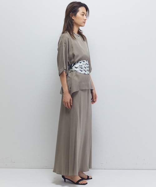 1er Arrondissement（プルミエアロンディスモン）の「【新色追加2】キュプラフィブリルマーメイドスカート（スカート・レディース・ベージュ系その他/ブラウン系その他4/ブラウン系その他5・36/38）」の10枚目の写真