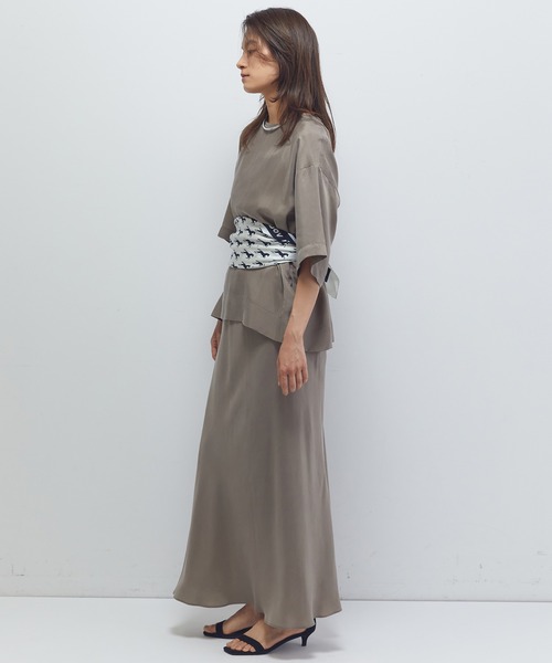 1er Arrondissement（プルミエアロンディスモン）の「【新色追加2】キュプラフィブリルマーメイドスカート（スカート・レディース・ベージュ系その他/ブラウン系その他4/ブラウン系その他5・36/38）」の13枚目の写真