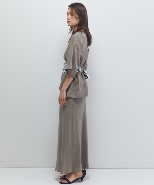 1er Arrondissement（プルミエアロンディスモン）の「【新色追加2】キュプラフィブリルマーメイドスカート（スカート・レディース・ベージュ系その他/ブラウン系その他4/ブラウン系その他5・36/38）」の12枚目の写真