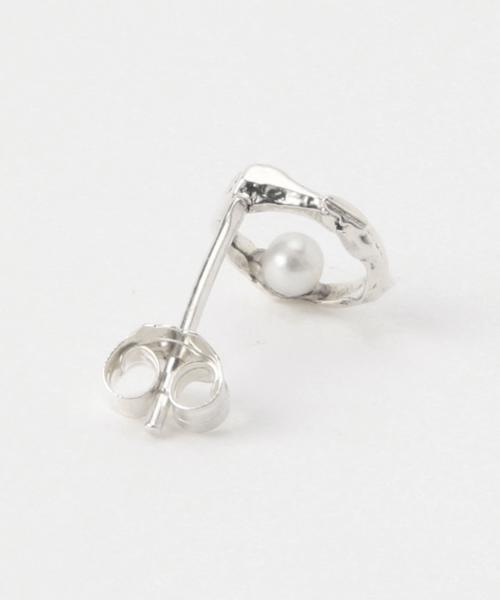 pluie プリュイ パスヘアピアス シルバー 925 スワイル ピアス - PLUIE