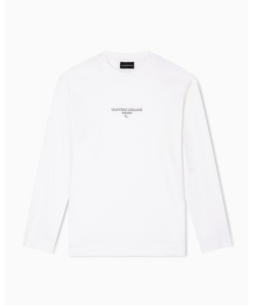 EMPORIO ARMANI(エンポリオアルマーニ)の「【エンポリオ アルマーニ】トップス リヨセル混紡ジャージー 3Dエフェクトロゴ(Tシャツ/カットソー・メンズ・オフホワイト/ブラック/ネイビー/ダークカーキ・X-LARGE/SMALL/MEDIUM/LARGE/X-SMALL/XX-LARGE)」の10枚目の写真
