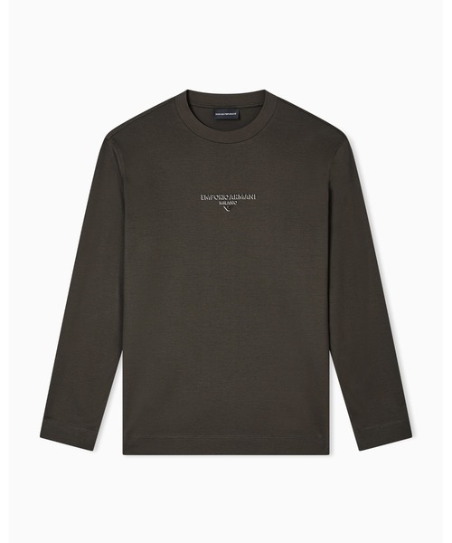EMPORIO ARMANI(エンポリオアルマーニ)の「【エンポリオ アルマーニ】トップス リヨセル混紡ジャージー 3Dエフェクトロゴ(Tシャツ/カットソー・メンズ・オフホワイト/ブラック/ネイビー/ダークカーキ・X-LARGE/SMALL/MEDIUM/LARGE/X-SMALL/XX-LARGE)」の18枚目の写真