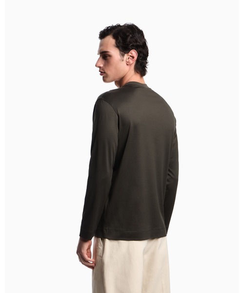 EMPORIO ARMANI(エンポリオアルマーニ)の「【エンポリオ アルマーニ】トップス リヨセル混紡ジャージー 3Dエフェクトロゴ(Tシャツ/カットソー・メンズ・オフホワイト/ブラック/ネイビー/ダークカーキ・X-LARGE/SMALL/MEDIUM/LARGE/X-SMALL/XX-LARGE)」の20枚目の写真