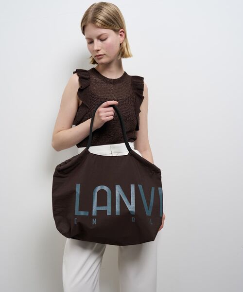 ロゴドロストトートバッグ（トートバッグ）｜LANVIN en Bleu