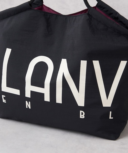 LANVIN en Bleu（ランバンオンブルー）の「ロゴドロストトートバッグ（トートバッグ・レディース・ブラウン/ブラック/グレー/オフホワイト・FREE）」の8枚目の写真
