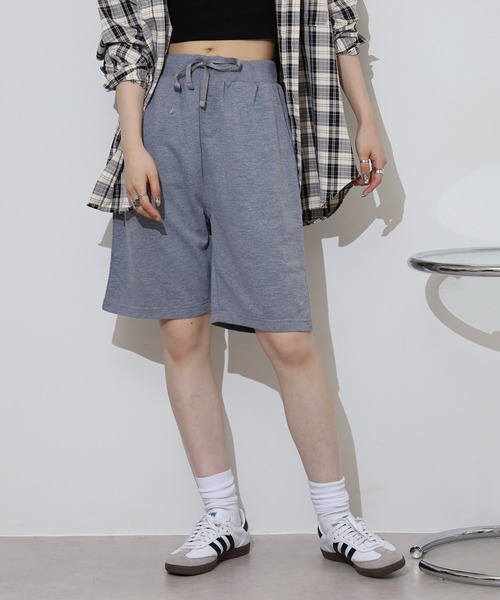 ACE(エース)の「無地 ミニ裏毛 ハーフパンツ(その他パンツ・メンズ・ネイビー/ブラック/杢グレー/チャコール/カーキ・L/M/LL/3L/4L/5L)」の2枚目の写真