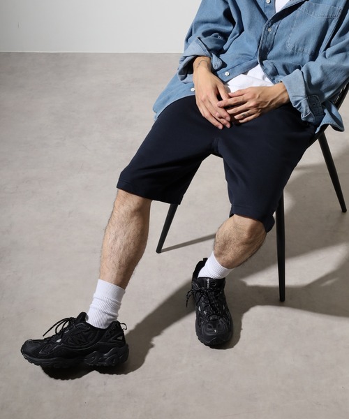 ACE(エース)の「無地 ミニ裏毛 ハーフパンツ(その他パンツ・メンズ・ネイビー/ブラック/杢グレー/チャコール/カーキ・L/M/LL/3L/4L/5L)」の5枚目の写真