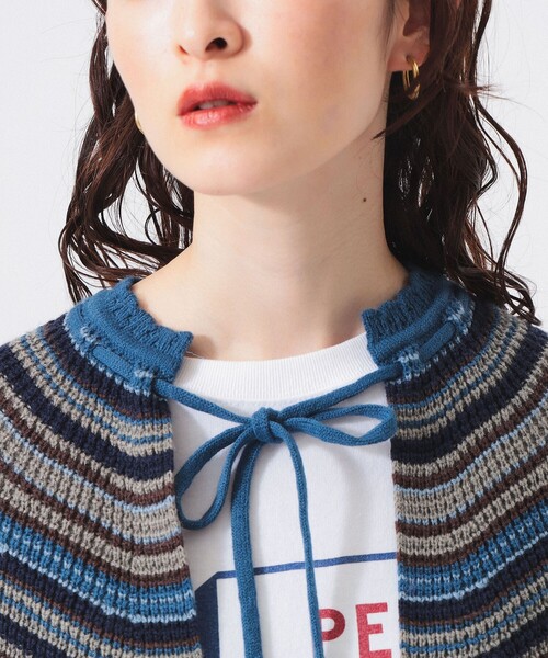 BEAMS BOY（ビームスボーイ）の「【2/5再値下げ】マルチボーダー ベスト（ベスト・レディース・ブラウン/イエロー/ネイビー・ONE SIZE）」の22枚目の写真