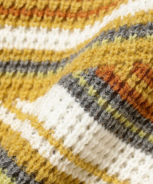 BEAMS BOY（ビームスボーイ）の「【2/5再値下げ】マルチボーダー ベスト（ベスト・レディース・ブラウン/イエロー/ネイビー・ONE SIZE）」の11枚目の写真