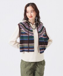 BEAMS BOY | マルチボーダー ベスト(ベスト)