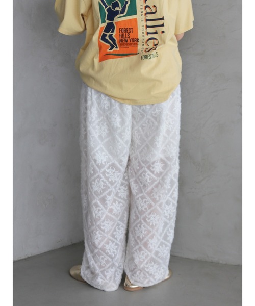 Ungrid（アングリッド）の「起毛エンブロイダリーラフパンツ（その他パンツ・レディース・レッド/オフホワイト/ブラック・FREE）」の18枚目の写真