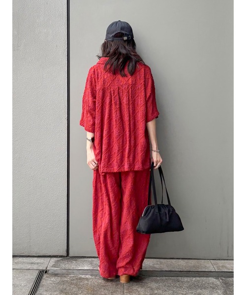 Ungrid（アングリッド）の「起毛エンブロイダリーラフパンツ（その他パンツ・レディース・レッド/オフホワイト/ブラック・FREE）」の19枚目の写真