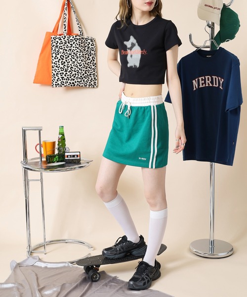 NERDY(ノルディ)の「ニューヨークスウェットミニスカート(スカート・レディース・グレー/グリーン/ピンク/ブラック・S/M/SS)」の22枚目の写真