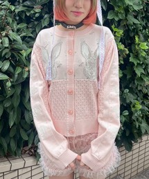 Candy Stripper | RABBIT FLOWER KNIT カーディガン(カーディガン/ボレロ)