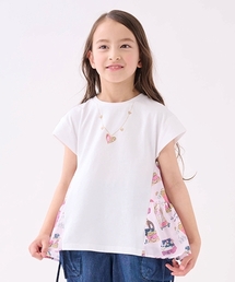 55ケイトスペード　セットアップ　ピンク　140 キッズ　キュロットTシャツ 55ケイトスペード セットアップ チェック ピンク 140