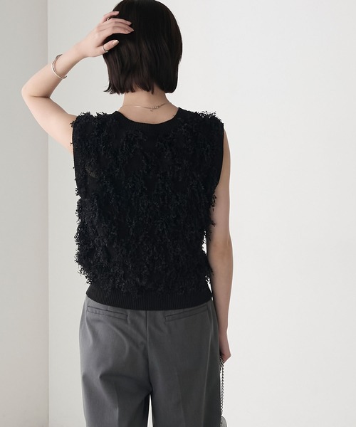 セール】【forksy.】フリンジニットベスト（ベスト）｜forksy