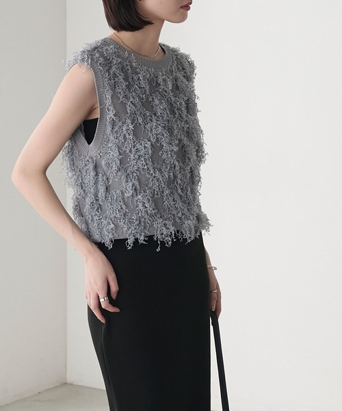 forksy.】フリンジニットベスト forksy.│MONO-MART [モノマート] 公式