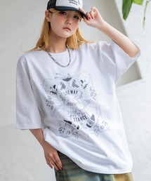 【SIDEWAY STANCE】オリジナル グラフィック プリント 半袖Tシャツ