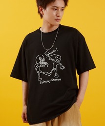 【SIDEWAY STANCE】オリジナル グラフィック プリント 半袖Tシャツ