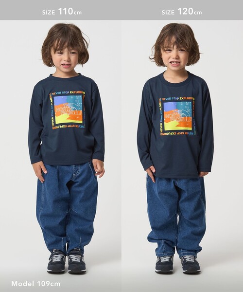 THE NORTH FACE＞ゲットモテッド グラフィック ロンT / キッズ / 110