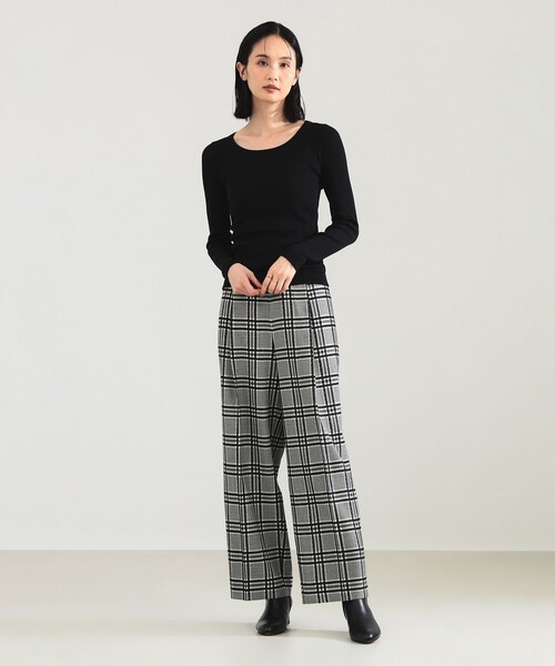 Demi-Luxe BEAMS(デミルクス ビームス)の「【1/1値下げ】AK+1 / シルク コットン 丸胴 プルオーバー(Tシャツ/カットソー・レディース・グレー/ブラック・ONE SIZE)」の12枚目の写真