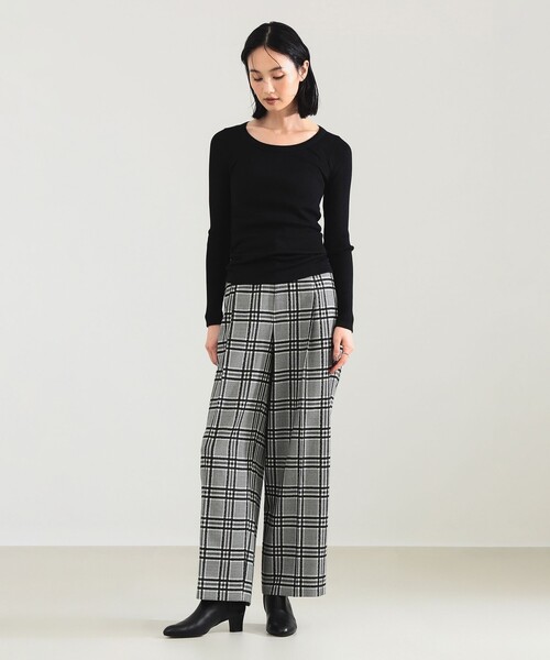 Demi-Luxe BEAMS(デミルクス ビームス)の「【1/1値下げ】AK+1 / シルク コットン 丸胴 プルオーバー(Tシャツ/カットソー・レディース・グレー/ブラック・ONE SIZE)」の14枚目の写真