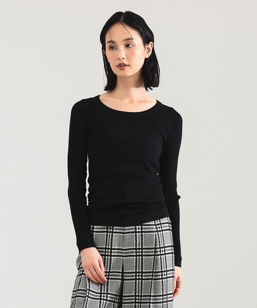 Demi-Luxe BEAMS(デミルクス ビームス)の「【1/1値下げ】AK+1 / シルク コットン 丸胴 プルオーバー(Tシャツ/カットソー・レディース・グレー/ブラック・ONE SIZE)」の16枚目の写真