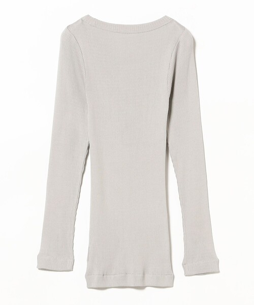 Demi-Luxe BEAMS(デミルクス ビームス)の「【1/1値下げ】AK+1 / シルク コットン 丸胴 プルオーバー(Tシャツ/カットソー・レディース・グレー/ブラック・ONE SIZE)」の6枚目の写真