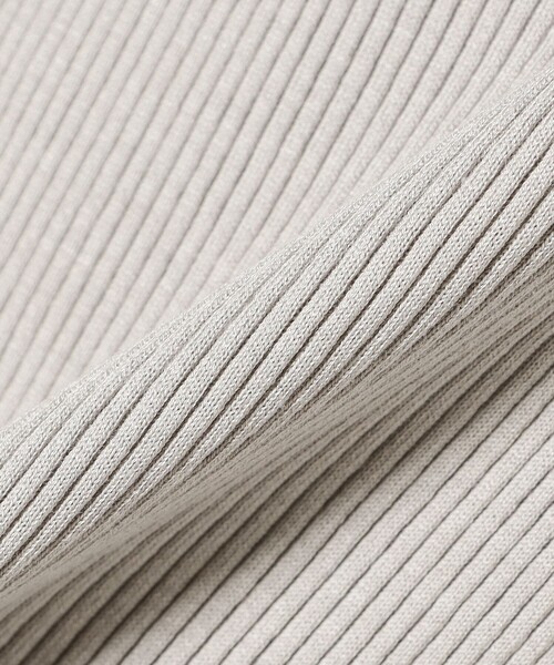 Demi-Luxe BEAMS(デミルクス ビームス)の「【1/1値下げ】AK+1 / シルク コットン 丸胴 プルオーバー(Tシャツ/カットソー・レディース・グレー/ブラック・ONE SIZE)」の7枚目の写真