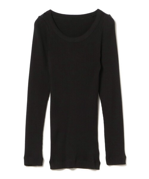 Demi-Luxe BEAMS(デミルクス ビームス)の「【1/1値下げ】AK+1 / シルク コットン 丸胴 プルオーバー(Tシャツ/カットソー・レディース・グレー/ブラック・ONE SIZE)」の8枚目の写真