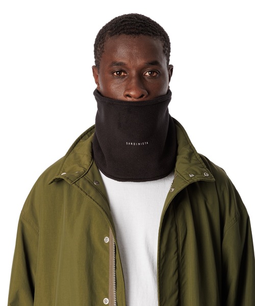 Sandinista（サンディニスタ）の「POLARTEC 200 Neck Warmer / ポーラテック200フリースネックウォーマー（ネックウォーマー/スヌード・メンズ・ブラック/ブラウン・FREE）」の2枚目の写真