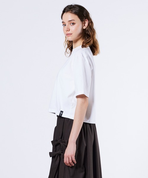 DOUBLE STANDARD CLOTHING（ダブルスタンダードクロージング）の「チェーンステッチTシャツ（Tシャツ/カットソー・レディース・オフホワイト・FREE）」の3枚目の写真