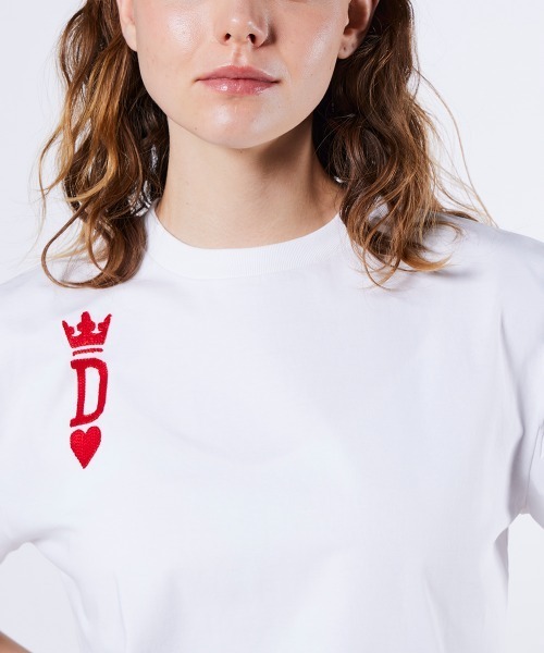 DOUBLE STANDARD CLOTHING（ダブルスタンダードクロージング）の「チェーンステッチTシャツ（Tシャツ/カットソー・レディース・オフホワイト・FREE）」の5枚目の写真