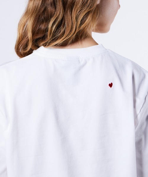 DOUBLE STANDARD CLOTHING（ダブルスタンダードクロージング）の「チェーンステッチTシャツ（Tシャツ/カットソー・レディース・オフホワイト・FREE）」の7枚目の写真