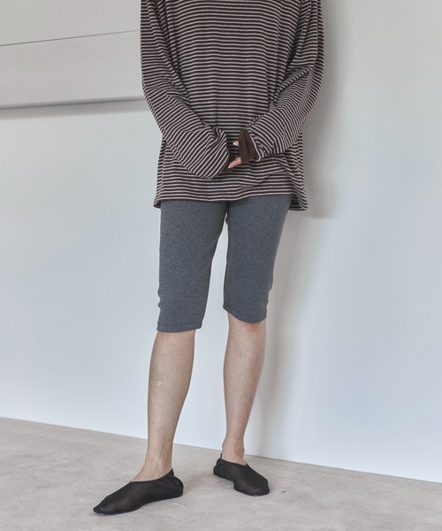 feepur(フェピュール)の「カットリブハーフパンツ(その他パンツ・レディース・ブラック/チャコールグレー・MEDIUM)」の22枚目の写真