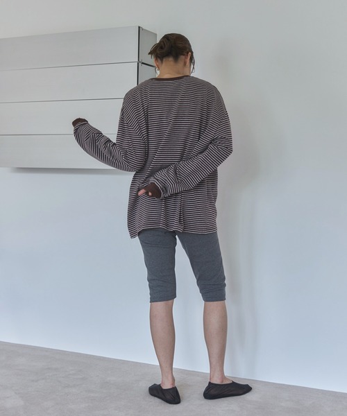 feepur(フェピュール)の「カットリブハーフパンツ(その他パンツ・レディース・ブラック/チャコールグレー・MEDIUM)」の18枚目の写真