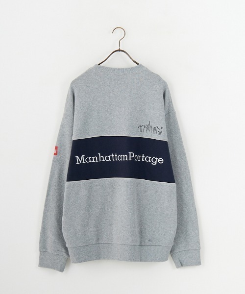 Manhattan Portage（マンハッタンポーテージ）の「[MANHATTAN PORTAGE/マンハッタンポーテージ] 別注 バック切替デザイン クルーネックスウェット（スウェット・レディース・ネイビー/ブラック/グレー・XL/L/M/S）」の14枚目の写真