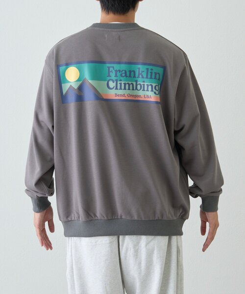 Franklin Climbing（フランクリンクライミング）の「【Franklin Climbing】【ES】裏毛バックロゴプリントスウェット（Tシャツ/カットソー・レディース・ライトグレー/ピンク/ダークグレー・MEDIUM/LARGE/SMALL）」の15枚目の写真