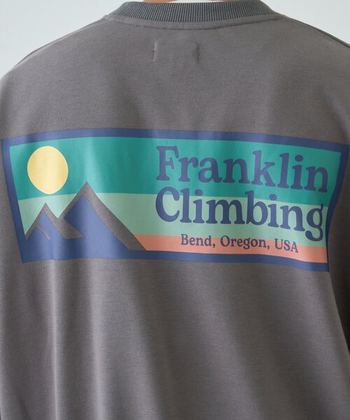 Franklin Climbing（フランクリンクライミング）の「【Franklin Climbing】【ES】裏毛バックロゴプリントスウェット（Tシャツ/カットソー・レディース・ライトグレー/ピンク/ダークグレー・MEDIUM/LARGE/SMALL）」の16枚目の写真
