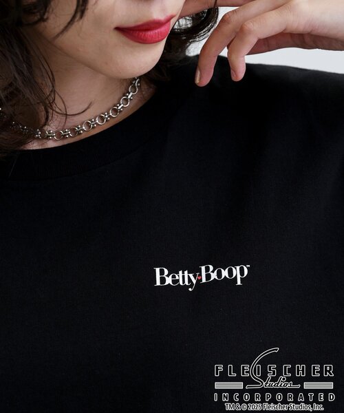 GALLEST(ギャレスト)の「【Betty Boop(TM)】バックプリントワイドTシャツ(Tシャツ/カットソー・レディース・ホワイト/ブラック・38)」の7枚目の写真