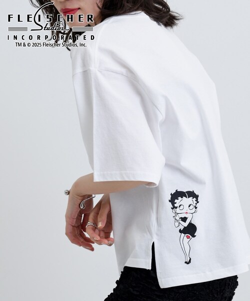 GALLEST(ギャレスト)の「【Betty Boop(TM)】バックプリントワイドTシャツ(Tシャツ/カットソー・レディース・ホワイト/ブラック・38)」の10枚目の写真