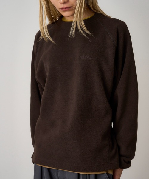 Gramicci(グラミチ)の「THERMAL FLEECE CREW|サーマルフリースクルー(スウェット・メンズ・ヘザーグレー/オリーブ/ブラック/ブラウン系・XXL/XL/M/S/XS/L)」の4枚目の写真