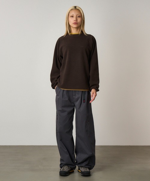 Gramicci(グラミチ)の「THERMAL FLEECE CREW|サーマルフリースクルー(スウェット・メンズ・ヘザーグレー/オリーブ/ブラック/ブラウン系・XXL/XL/M/S/XS/L)」の5枚目の写真