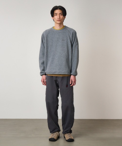 Gramicci(グラミチ)の「THERMAL FLEECE CREW|サーマルフリースクルー(スウェット・メンズ・ヘザーグレー/オリーブ/ブラック/ブラウン系・XXL/XL/M/S/XS/L)」の7枚目の写真