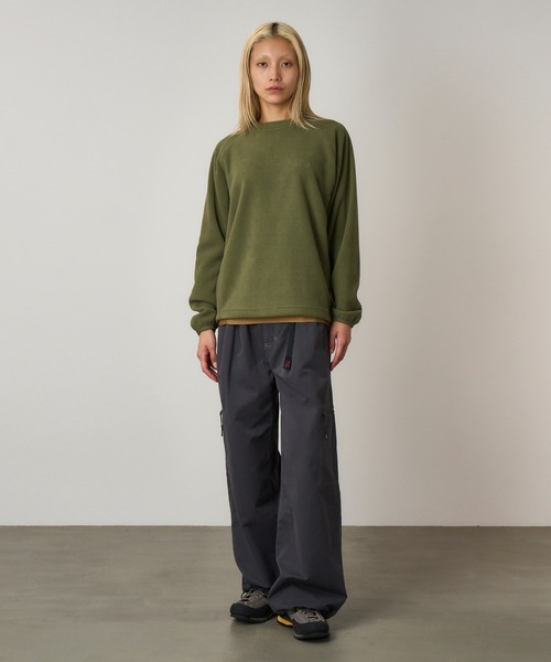 Gramicci(グラミチ)の「THERMAL FLEECE CREW|サーマルフリースクルー(スウェット・メンズ・ヘザーグレー/オリーブ/ブラック/ブラウン系・XXL/XL/M/S/XS/L)」の8枚目の写真