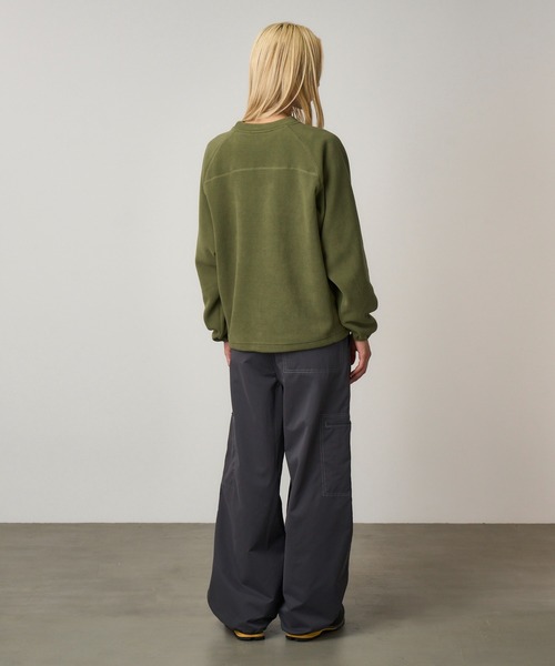 Gramicci(グラミチ)の「THERMAL FLEECE CREW|サーマルフリースクルー(スウェット・メンズ・ヘザーグレー/オリーブ/ブラック/ブラウン系・XXL/XL/M/S/XS/L)」の10枚目の写真