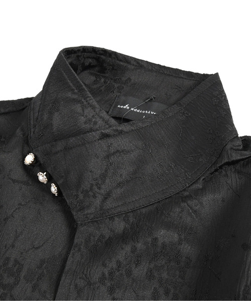 neos(ネオス)の「【neos】ルーズシルエット デザイン ボタン ロングスリーブ チャイナ シャツ(シャツ/ブラウス・メンズ・ブラック/ホワイト・MEDIUM/LARGE/X-LARGE)」の18枚目の写真