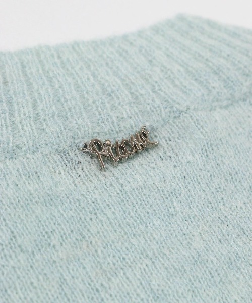STUDIO PICONE(スタジオピッコーネ)の「アルパカ混スパンコール刺繍ニット(ニット/セーター・レディース・ピンク/ライトブルー/ネイビー/ベージュ・L/M)」の8枚目の写真